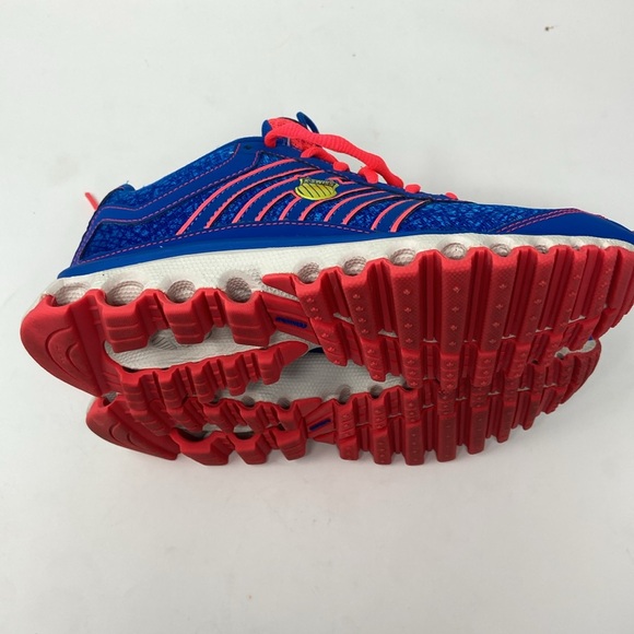 K SWISS AoSTA II WOMANS SIZE 7 E14-097 RUNNING SHOE BLUE/PINK MESH LIGHTWEIGHT - Picture 13 of 16